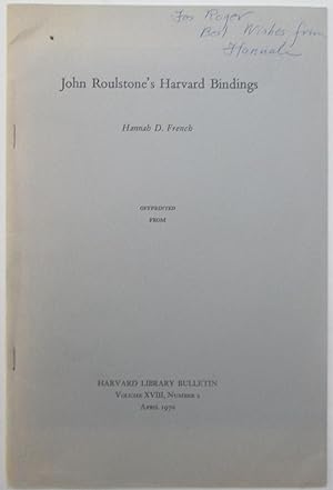 John Roulstone's Harvard Bindings