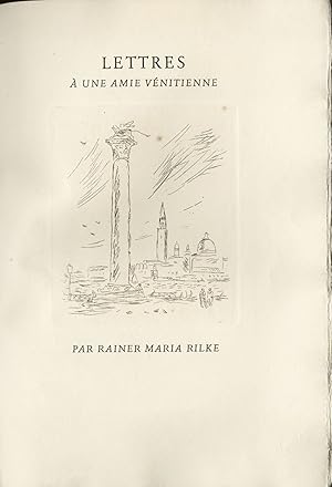 Image du vendeur pour Lettres  une amie vnitienne mis en vente par Rob Zanger Rare Books LLC