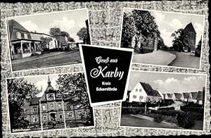 Bild des Verkufers fr Ansichtskarte / Postkarte Karby in Schleswig Holstein, Karby, Landheim, Straenpartien, Wohngegend zum Verkauf von akpool GmbH