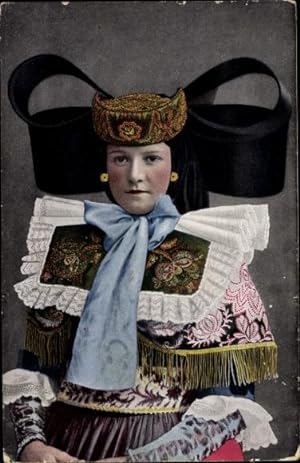 Ansichtskarte / Postkarte Frau in Tracht von Schaumburg-Lippe