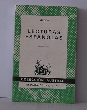 Image du vendeur pour Lecturas espanolas mis en vente par Librairie Albert-Etienne