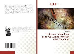 Immagine del venditore per Le discours x�nophobe dans �Le Suicide Fran�ais� d'Eric Zemmour venduto da AHA-BUCH GmbH