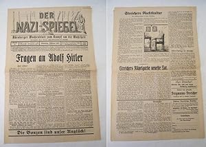 Bild des Verkufers fr Der Nazi-Spiegel. Nrnberger Wochenblatt zum Kampf um die Wahrheit Nr. 6, Februar 1933, 2. Jahrgang 1933 * nationalsozialistischer Kampf gegen Gauleiter Frankenfhrer J u l i u s S t r e i c h e r Dieses Buch wird von uns nur zur staatsbrgerlichen Aufklrung und zur Abwehr verfassungswidriger Bestrebungen angeboten (86 StGB) zum Verkauf von Galerie fr gegenstndliche Kunst