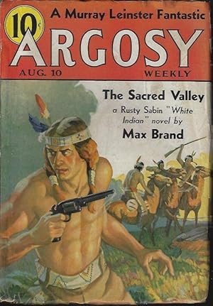 Image du vendeur pour ARGOSY Weekly: August, Aug. 10, 1935 ("The Sacred Valley") mis en vente par Books from the Crypt