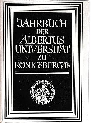Seller image for Jahrbuch der Albertus- Universitt zu Knigsberg/Pr. HIER: 1957 Band VII, for sale by Antiquariat Kastanienhof