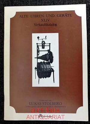 Bild des Verkufers fr Alte Uhren und Gerte : Verkaufskatalog XLIV [44] zum Verkauf von art4us - Antiquariat