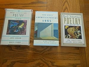 Best American Poetry 1990, 1991, 1992 - Three Book Lot