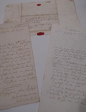 Drei Briefe vom Oberamtmann bzw. von Räten und Oberbeamten von Ursberg, gerichtet nach Neuburg un...