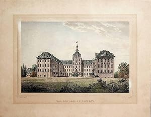 ZERBST/ANHALT, Schloss Zerbst, Titel: Das Schloss in Zerbst., Ansicht view ca. 1850