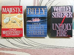 Seller image for Majestic, Billy, and Unholy Fire - Three Book Lot for sale by Clarkean Books