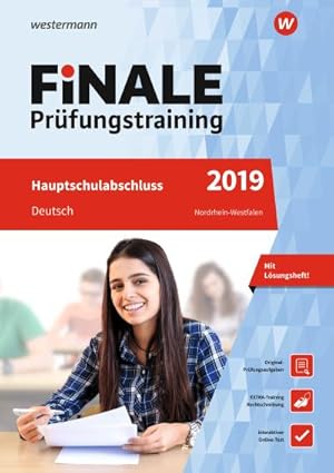 Seller image for FiNALE Prfungstraining Hauptschulabschluss Nordrhein-Westfalen: Deutsch 2019 Arbeitsbuch mit Lsungsheft for sale by Versandbuchhandlung Kisch & Co.