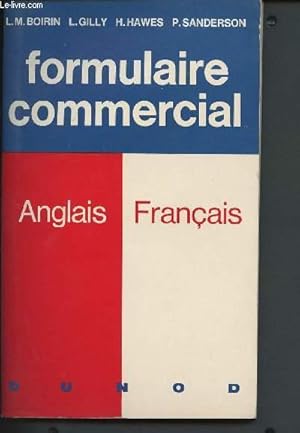 Seller image for Formulaire commercial - Anglais/Franais for sale by Le-Livre