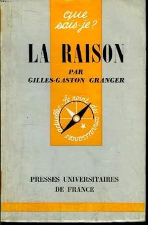 Seller image for Que sais-je? N 680 La raison for sale by Le-Livre