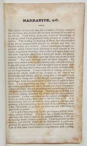 Narrative of a revival of religion, in the Third Presbyterian Church in Baltimore, with remarks o...