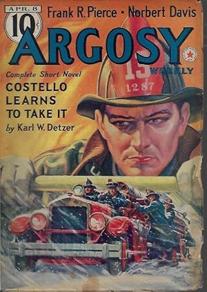 Seller image for ARGOSY Weekly: April, Apr. 8, 1939 (;Calling Dr. Kildare;; Seven Out of Time;) for sale by Books from the Crypt