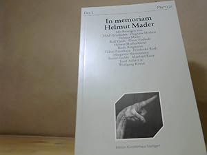 Seller image for In memoriam Helmut Mader (Eks 1) for sale by BuchKaffee Vividus e.K.