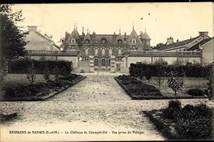 Image du vendeur pour Ansichtskarte / Postkarte Nangis Seine et Marne, Le Chateau de Champbrule, Vue prise du Potager mis en vente par akpool GmbH