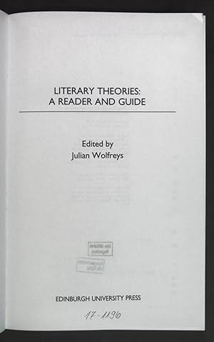 Bild des Verkufers fr Literary Theories: A Reader and Guide. zum Verkauf von books4less (Versandantiquariat Petra Gros GmbH & Co. KG)