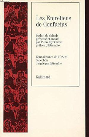 Seller image for Les Entretiens de Confucius for sale by JLG_livres anciens et modernes
