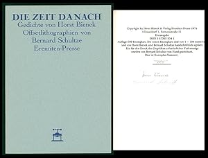 Seller image for Die Zeit danach. Gedichte von Horst Bienek. Offsetlithographien von Bernard Schultze. [Signierte Vorzugsausgabe]. for sale by Antiquariat Lenzen