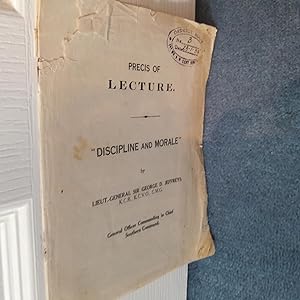 Seller image for Discipline and Morale: Precis of Lecture for sale by East Kent Academic