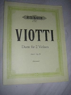 Image du vendeur pour Duette fr zwei Violinen mis en vente par Versandantiquariat Rainer Kocherscheidt