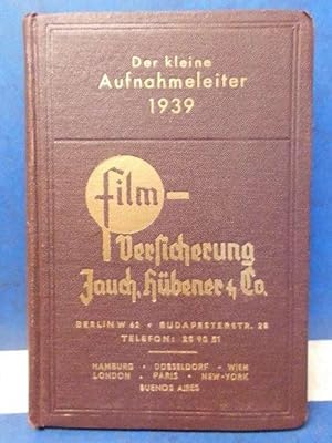 Der kleine Aufnahmeleiter 1939, Fünfzehnter Jahrgang