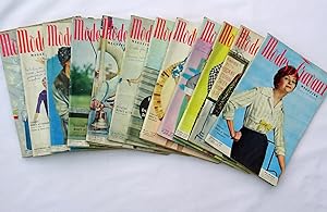 Modes & Travaux 1958, Janvier to Decembre. Original French Fashion magazines, price is per issue.