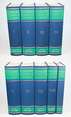 Bild des Verkufers fr Kindlers Literatur Lexikon. I - VIII u. Ergnzungsband Werke A - Z. zum Verkauf von Antiquariat Gallus / Dr. P. Adelsberger