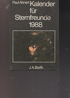 Kalender für Sternfreunde 1988. Kleiner astronomisches Jahrbuch.