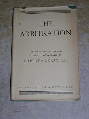 Seller image for The Arbitration: THe Epitrepontes Of Menander for sale by Neo Books