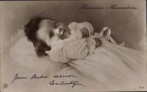 Bild des Verkufers fr Ansichtskarte / Postkarte Prinzessin Alexandrine von Preuen, Portrait, NPG 5219 zum Verkauf von akpool GmbH