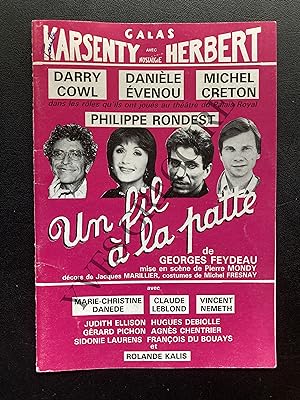 UN FIL A LA PATTE-FEYDEAU-PROGRAMME KARSENTY HERBERT-1989