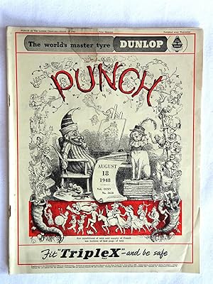 PUNCH or The London Charivari, Vol CCXV, No 5618, 18 August 1948. Original Magazine.