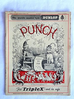PUNCH or The London Charivari, Vol CCXV, No 5626, 13 October 1948. Original Magazine.