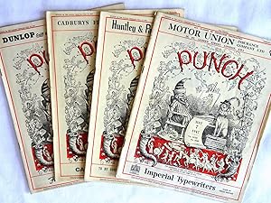 PUNCH or The London Charivari, Vol CCXII, No 5548 to 51, All 4 May Issues of 1947. Four Original ...