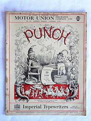 PUNCH or The London Charivari, Vol CCXV, No 5627, 20 October 1948. Original Magazine.