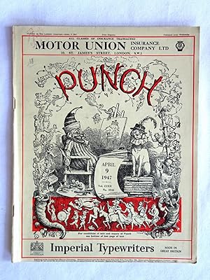 PUNCH or The London Charivari, Vol CCXII, No 5544, 9 April 1947. Original Magazine.