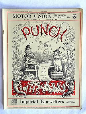 PUNCH or The London Charivari, Vol CCXIII, No 5573, 22 October 1947. Original Magazine.