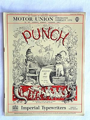 PUNCH or The London Charivari, Vol CCXIII, No 5565, 27 August 1947. Original Magazine.