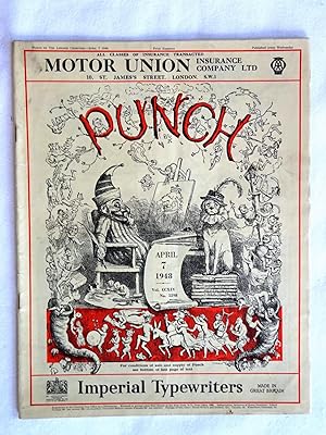 PUNCH or The London Charivari, Vol CCXIV, No 5598, 7 April 1948. Original Magazine.