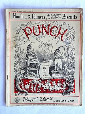 PUNCH or The London Charivari, Vol CCXII, No 5535, 22 January 1947. Original Magazine.