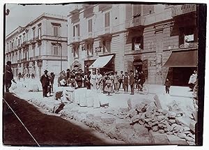 Bari dopo il bombardamento Maggio 1915 Questua Croce Rossa Foto originale L762