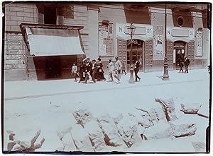 Bari dopo il bombardamento Maggio 1915 Questua Croce Rossa Foto originale L763