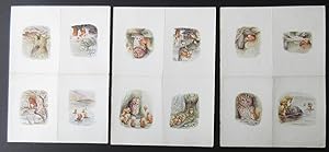 The Tale of the Squirrel Nutkin proof sheets Complete set of 7 uncut proof sheets for the colour ...