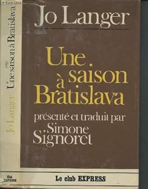 Image du vendeur pour Une saison  Bratislava mis en vente par Le-Livre