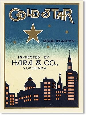 [Label] Gold Star / Inspected by Hara & Co., Yokohama