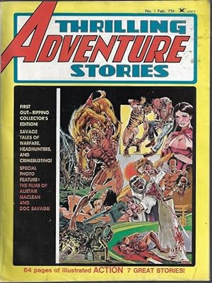 Imagen del vendedor de THRILLING ADVENTURE STORIES: No. 1, February, Feb. 1975 a la venta por Books from the Crypt