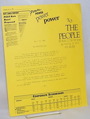 Power to the People Press Release