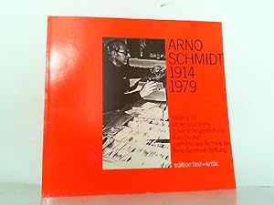 Bild des Verkufers fr Arno Schmidt (1914-1979). Katalog zu Leben und Werk. zum Verkauf von Antiquariat Ehbrecht - Preis inkl. MwSt.